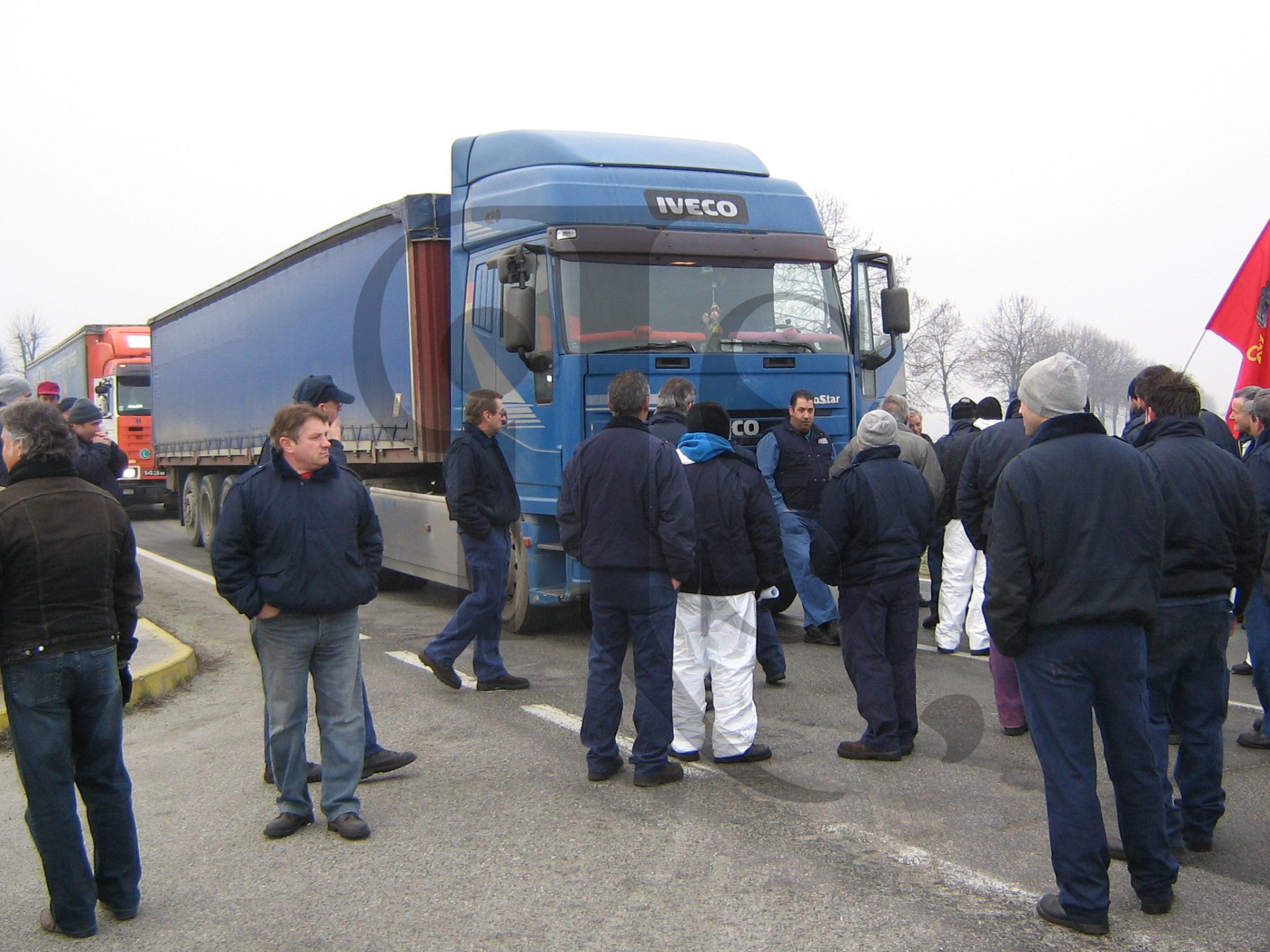 Un vecchio sciopero degli operai dell'Ilva