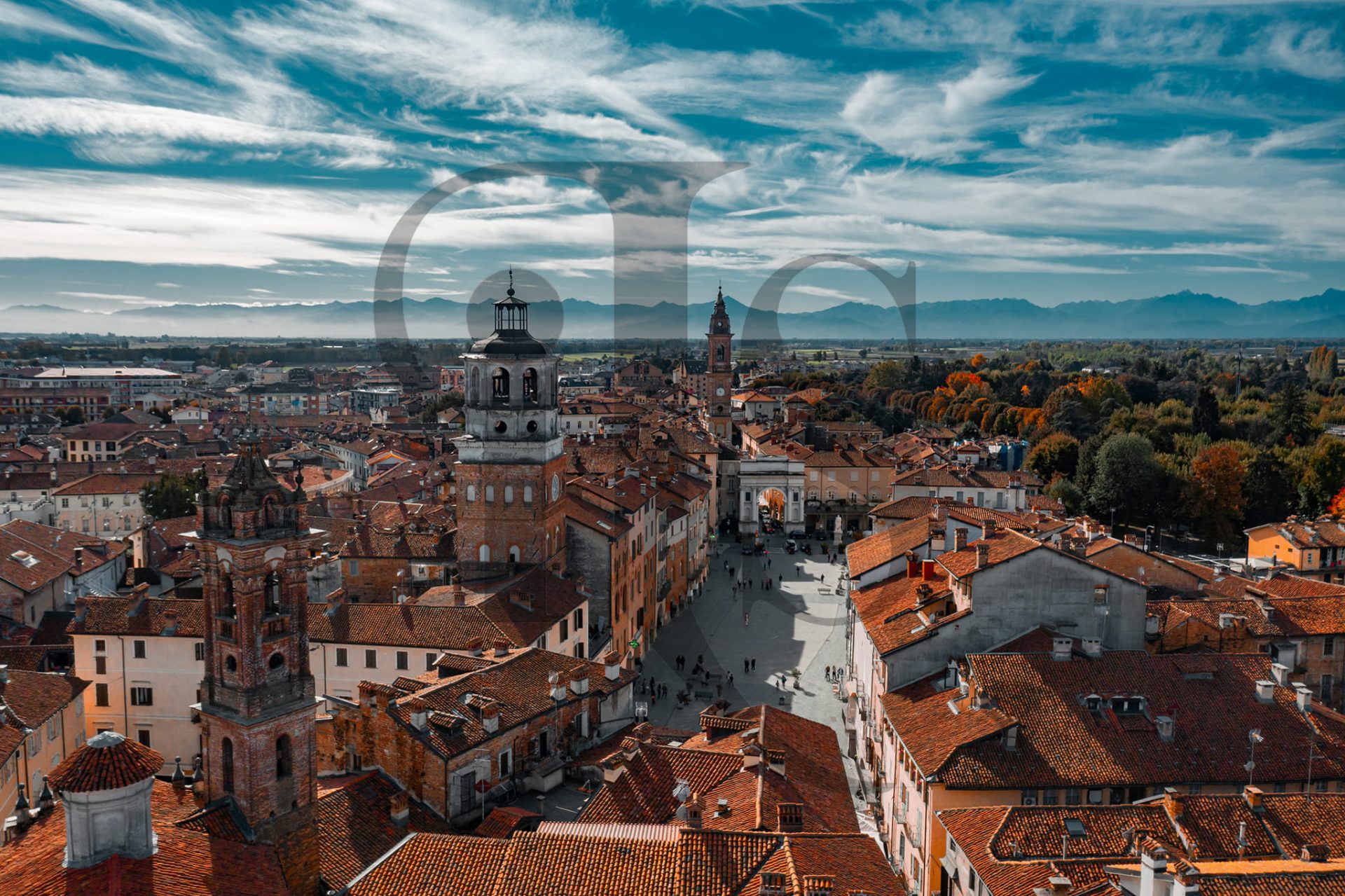 Veduta aerea savigliano - foto V. Patrucco