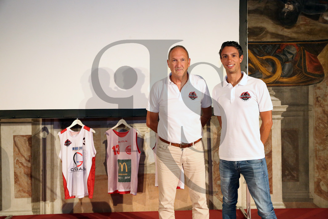 Il presidente Testa con il tecnico Andrea Fiorito