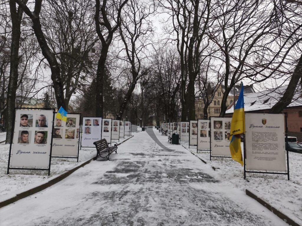 Un memoriale di gente dispersa, a Lviv